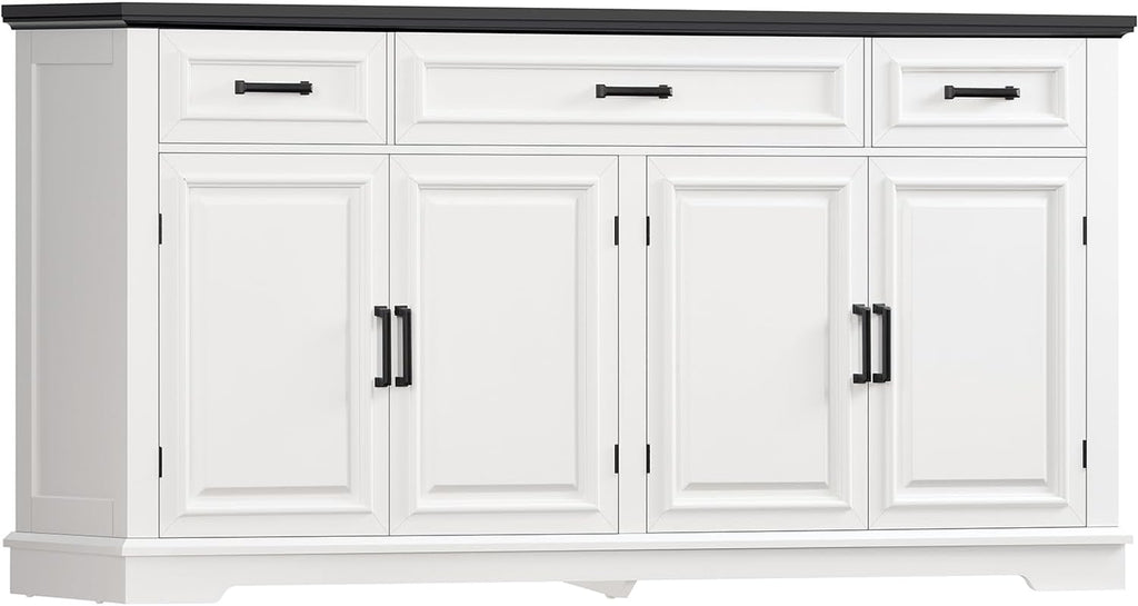 White Large Storage Sideboard Cabinet