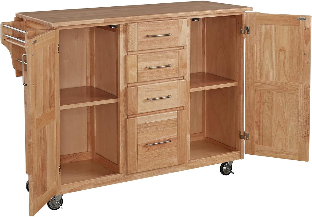Natural General Line Mobile Kitchen Cart