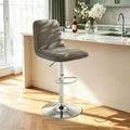 Grey Green Adjustable Swivel Bar Stools