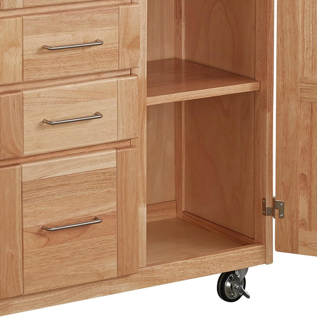 Natural General Line Mobile Kitchen Cart