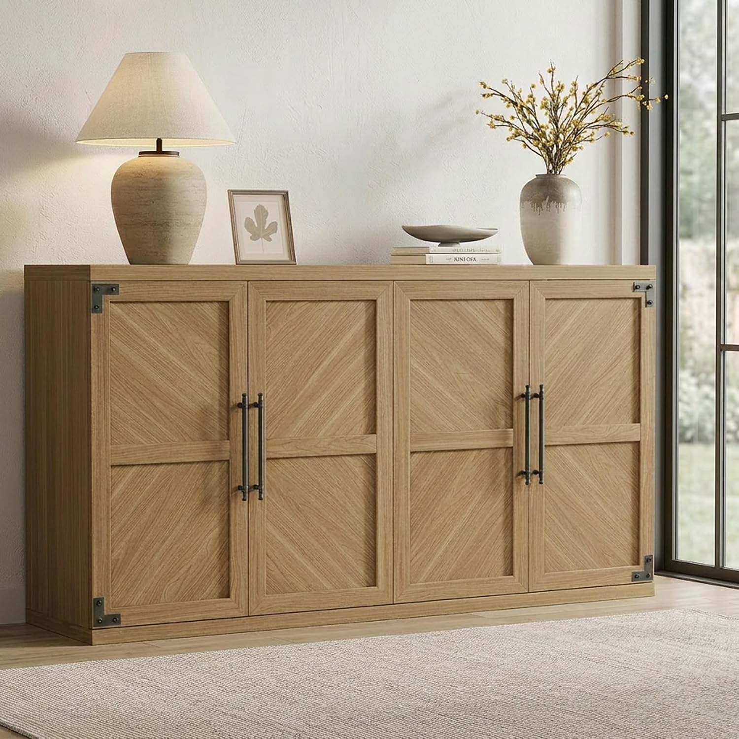 Modern Large Storage Sideboard Cabinet