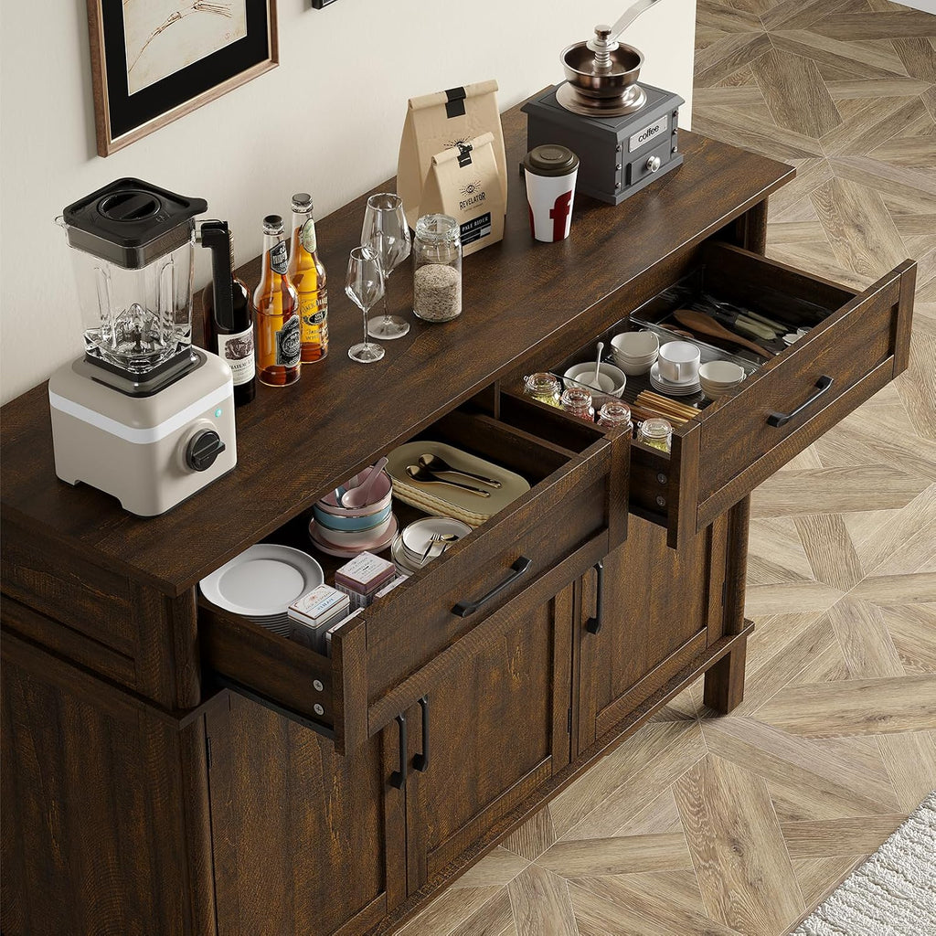 Brown Farmhouse Storage Sideboard