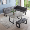 3 Piece Corner Bench Dining Table Set