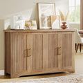 Oak Fluted Storage Sideboard Cabinet