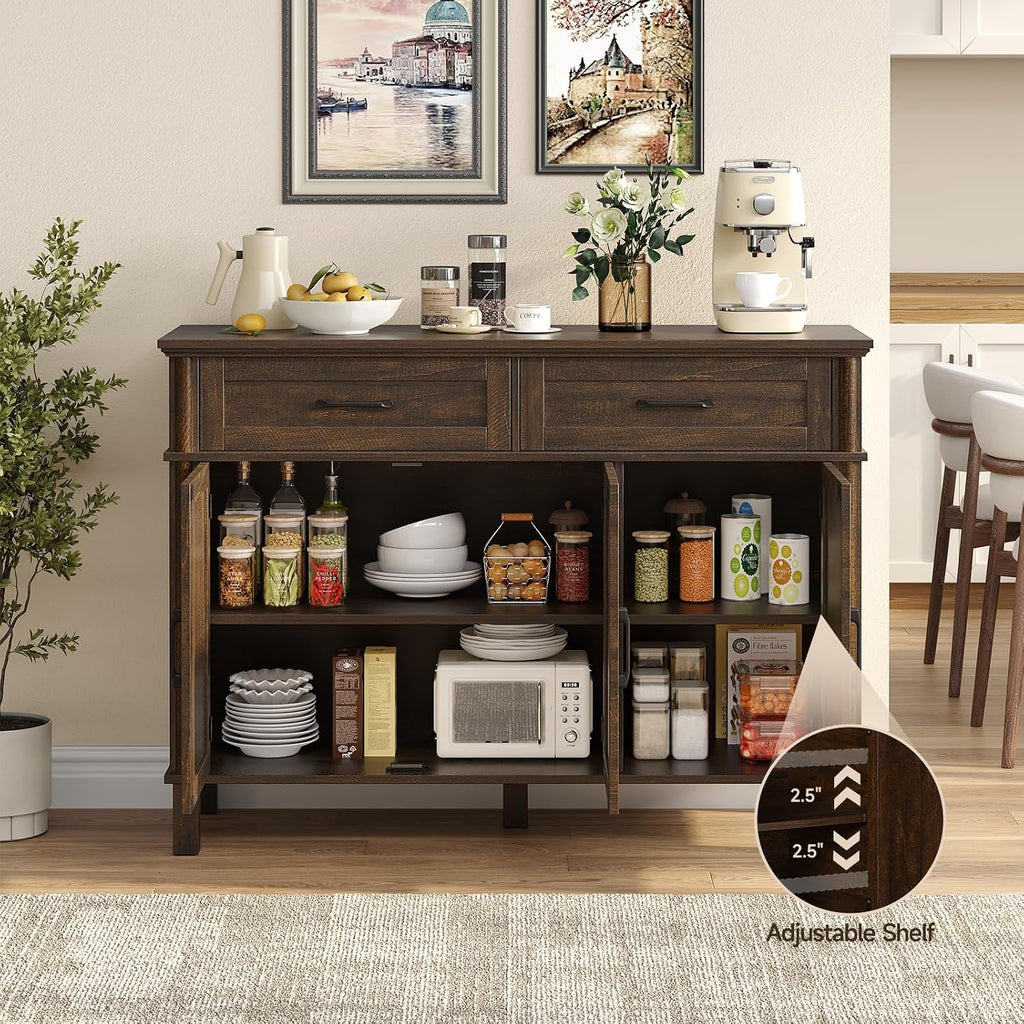 Brown Farmhouse Storage Sideboard