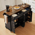 Power Rolling Kitchen Island Cart