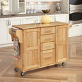 Natural General Line Mobile Kitchen Cart