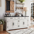 Off White Farmhouse Cloud Door Sideboard