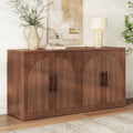 Walnut Fluted Arched Sideboard Cabinet