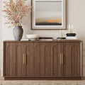 Walnut Arched Mid-Century Sideboard